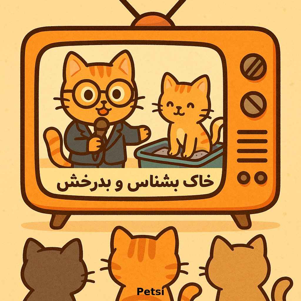 آموزش استفاده از جعبه خاک به گربه