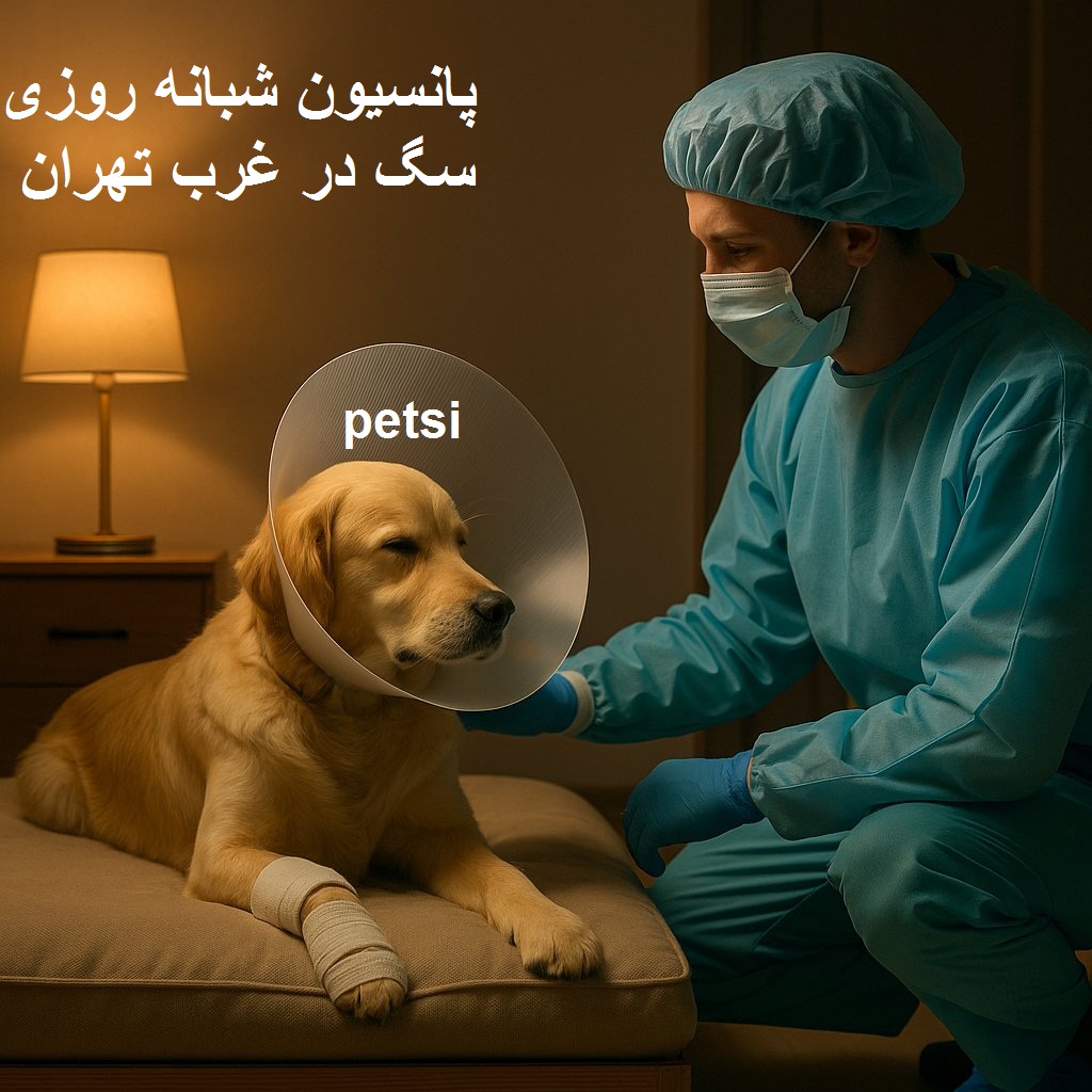 پانسیون شبانه روزی سگ در غرب تهران